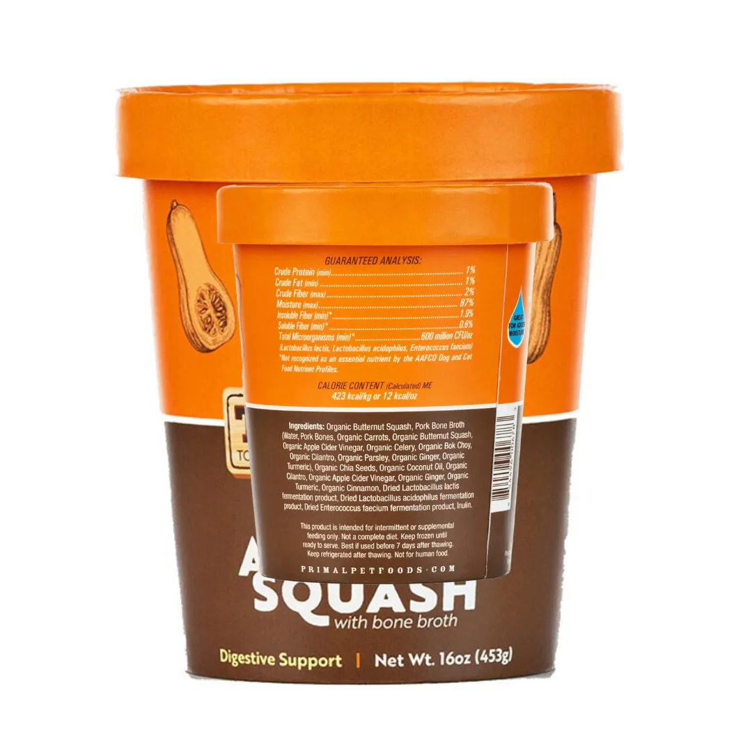 Primal Awesome Squash Fresh Topper for Cats and Dogs