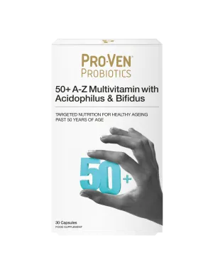 Pro-Ven 50  A-Z Multivitamin with Acidophilus & Bifidus 30 Capsules