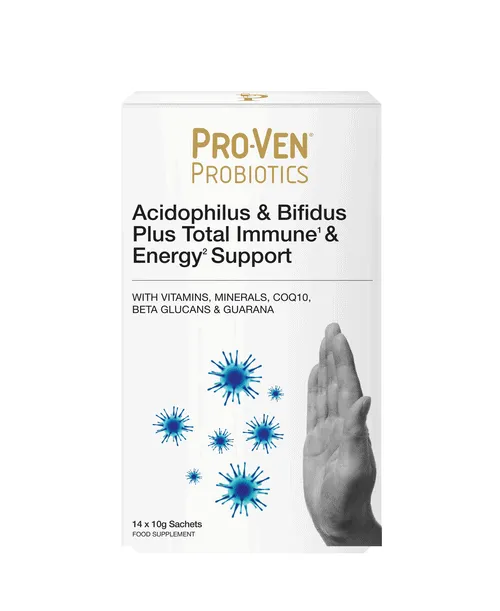 Pro-Ven Acidophilus & Bifidus Plus Total Immune & Energy Support 14 Sachets