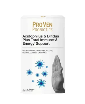 Pro-Ven Acidophilus & Bifidus Plus Total Immune & Energy Support 14 Sachets