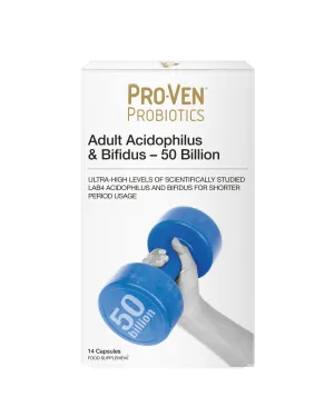 Pro-Ven Adult Acidophilus & Bifidus 50 Billion 14 Capsules