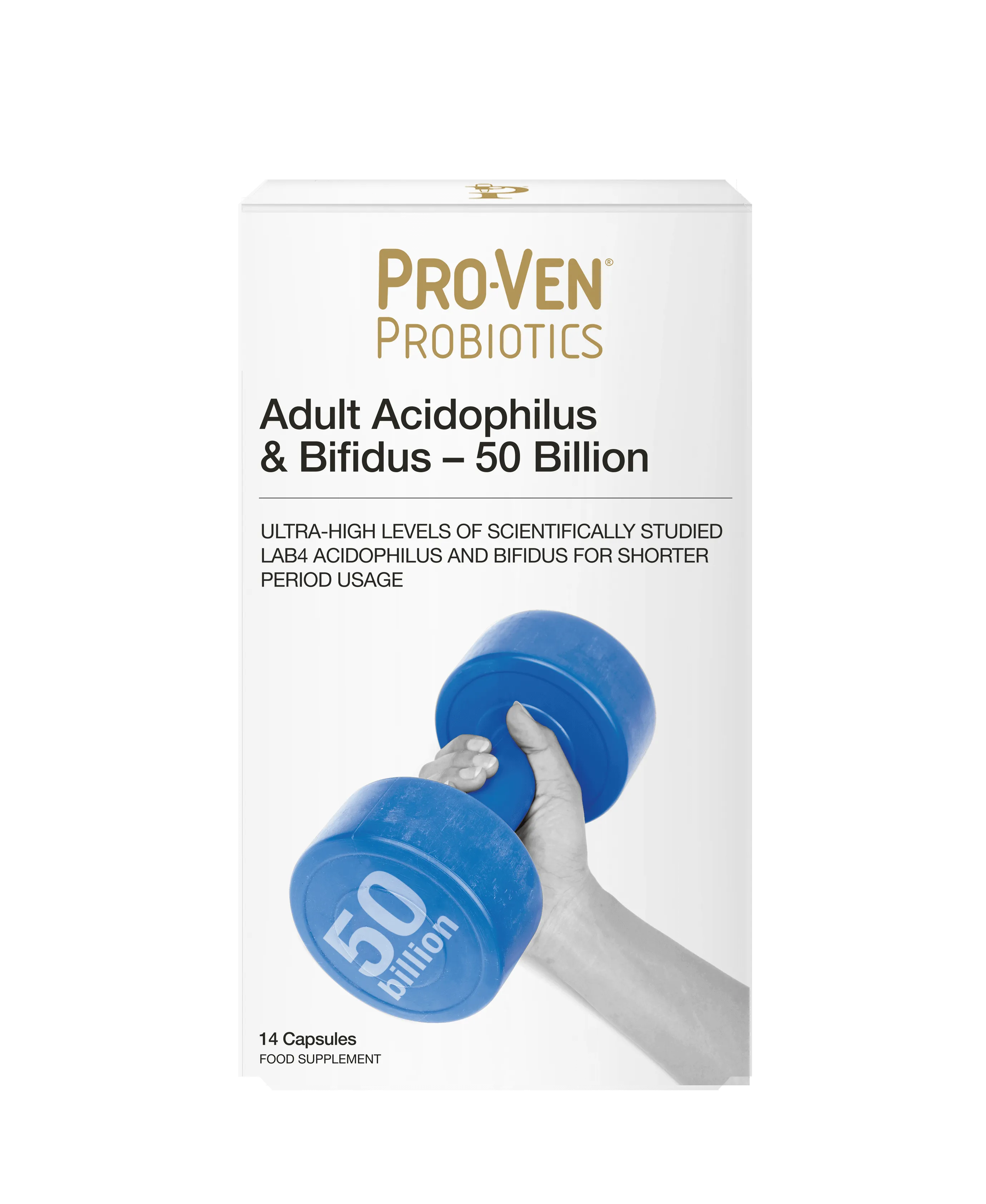 Pro-Ven Adult Acidophilus & Bifidus 50 Billion 14 Capsules