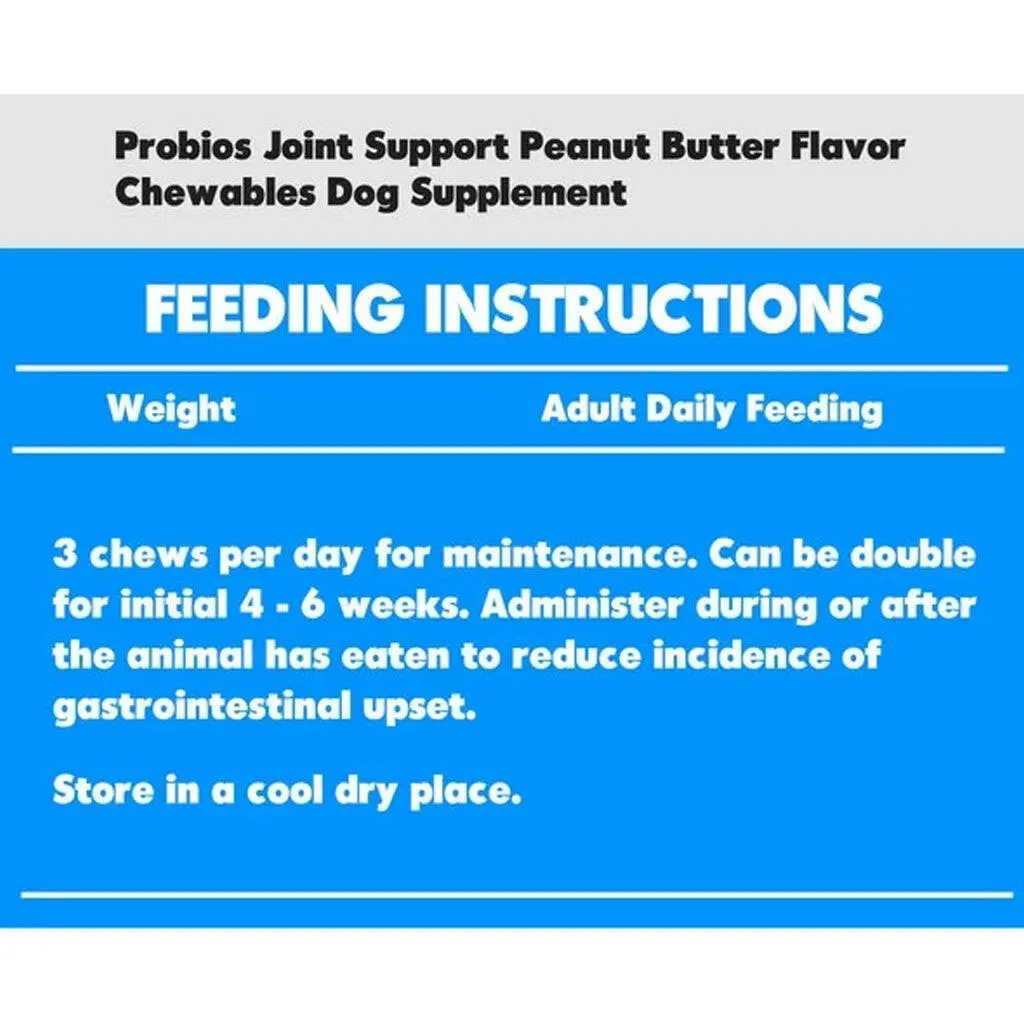 Probios Hip & Joint Support Peanut Butter Flavored Dog Treats (1 lb)