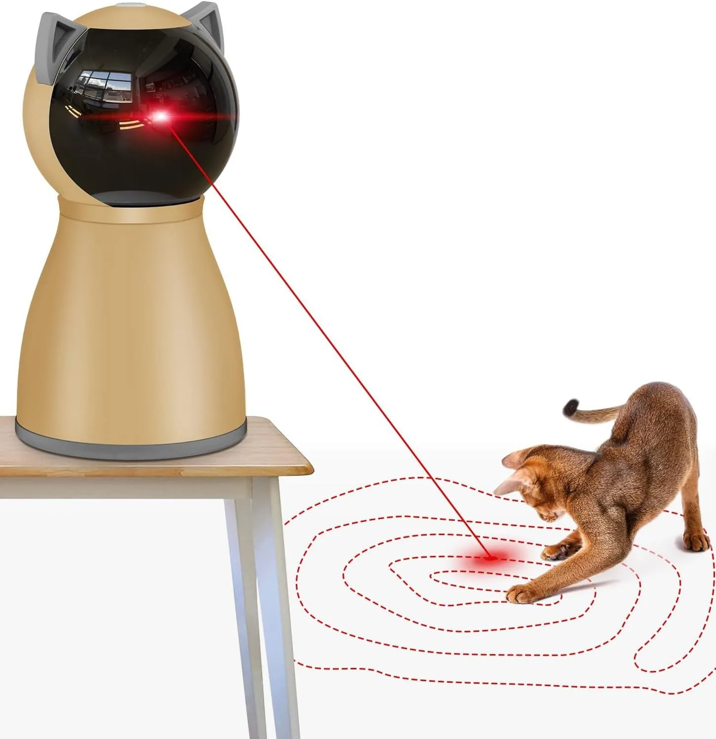Random Trajectory Motion Cat Laser Toy Automatic Interactive Cat Toys