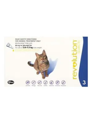Revolution for Cats 2.6-7.5kg (3 doses)