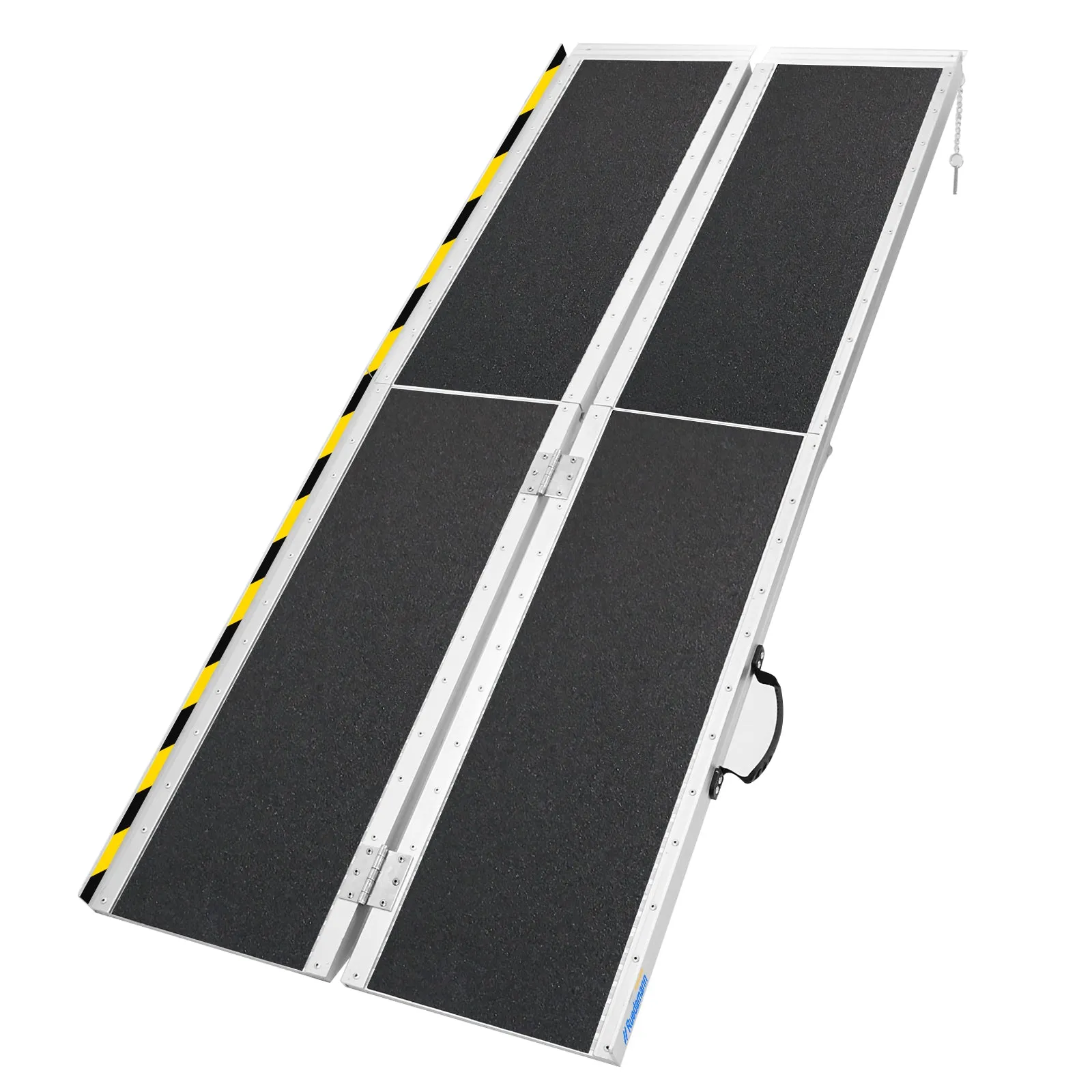 Ruedamann® 6FT Folding Aluminum Wheelchair Ramp for Home Van Non-Skid