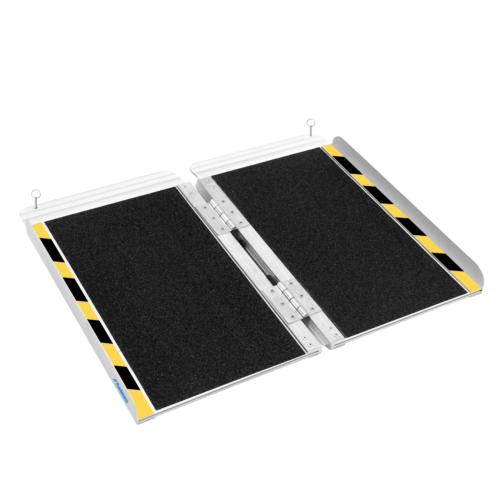 Ruedamann® Foldable Aluminum Wheelchair Ramp with Non-Slip Surface