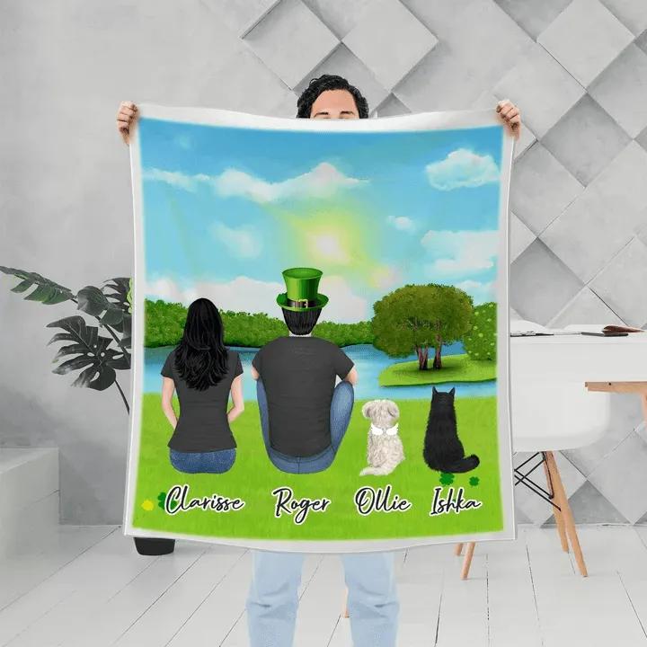 St. Patrick Personalized Pet & Owner Blanket
