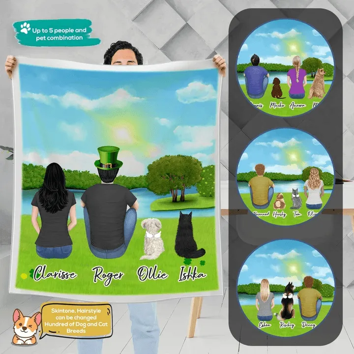 St. Patrick Personalized Pet & Owner Blanket