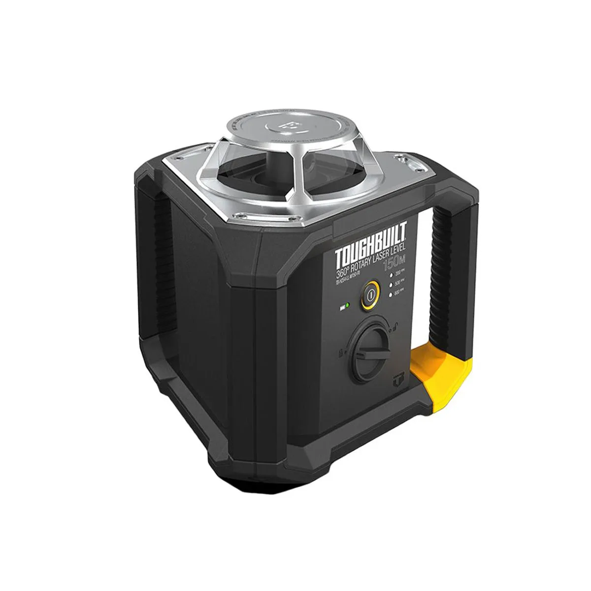 Toughbuilt 150m / 500ft 360° Rotary Laser Level Kit with Rolling Laser Receiver TB-H2S4-LL-M150-R1-BEA