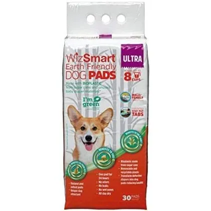 WizSmart Earth Friendly Dog and Puppy Training Pads Ultra