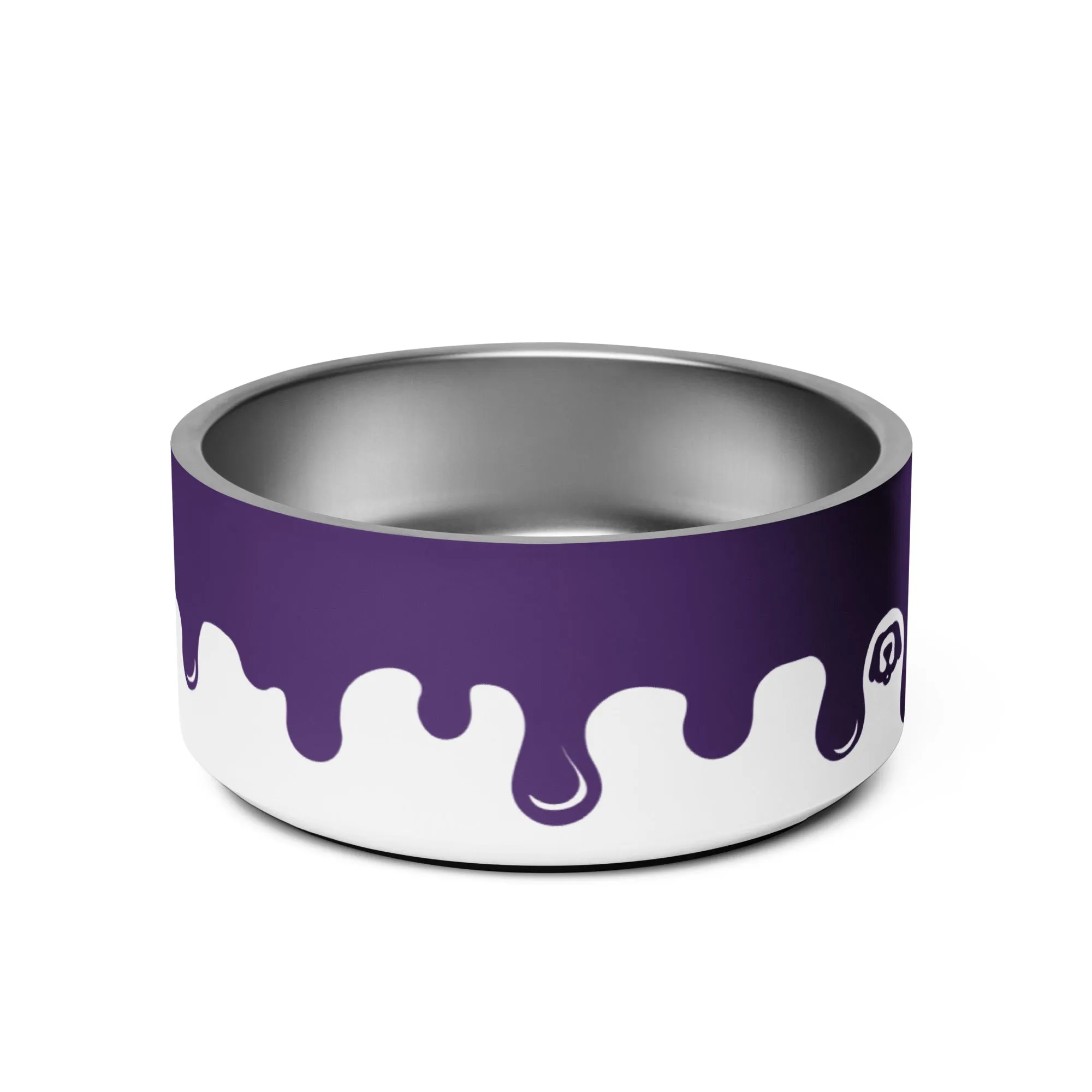 WUFORIA Pawcasso Purple Yam Paint Drip 32oz Dog Bowl