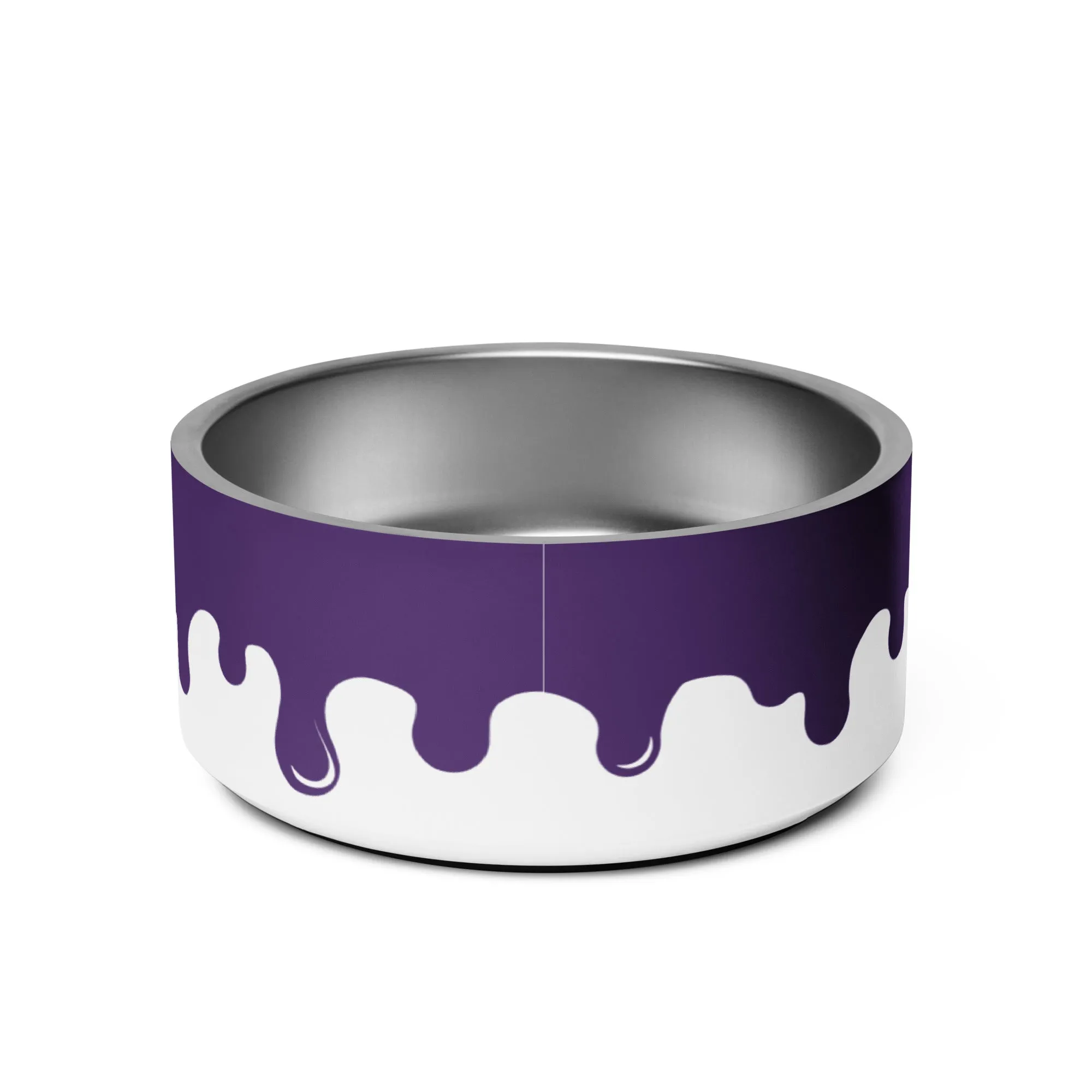 WUFORIA Pawcasso Purple Yam Paint Drip 32oz Dog Bowl