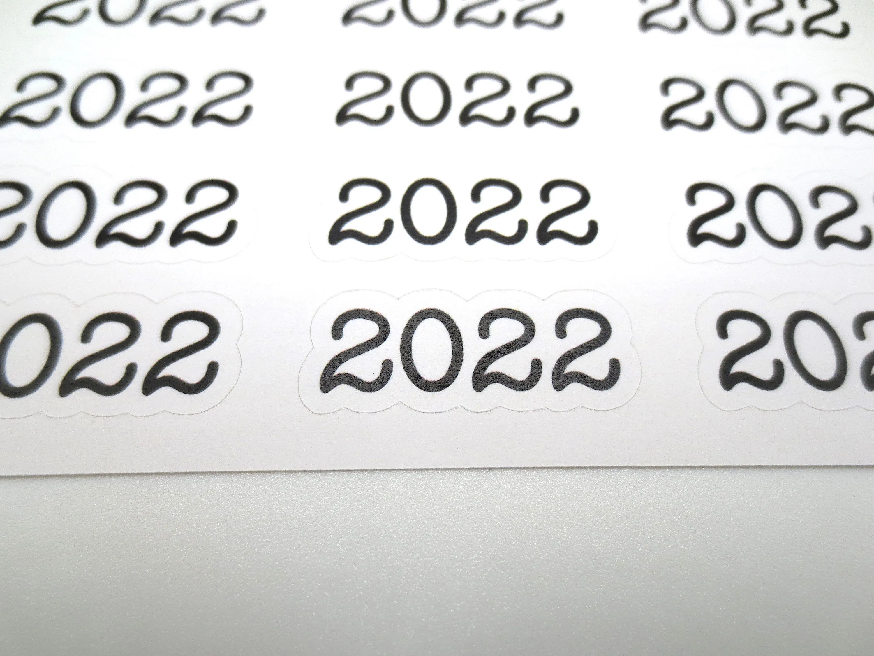 Year Header Planner Stickers  | 2023, 2024, or 2025 Sticker, Kiss Cut, Matte Finish | Style B