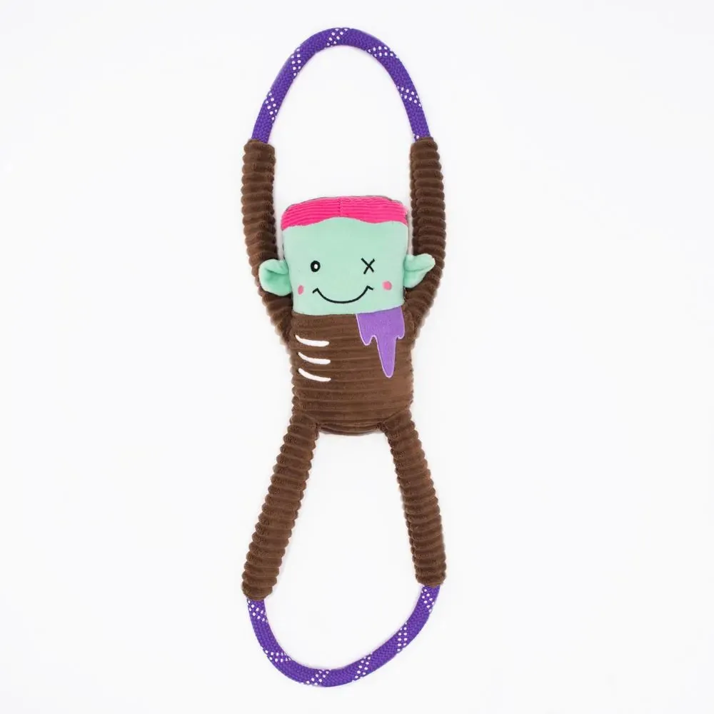 ZippyPaws Dog Toy Halloween RopeTugz Zombie